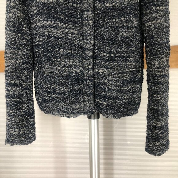 IRO PARIS Carene Wool Blend Blue Knit Blazer Jacket Sz 34 FRA - US 2 or XS - Picture 5 of 15